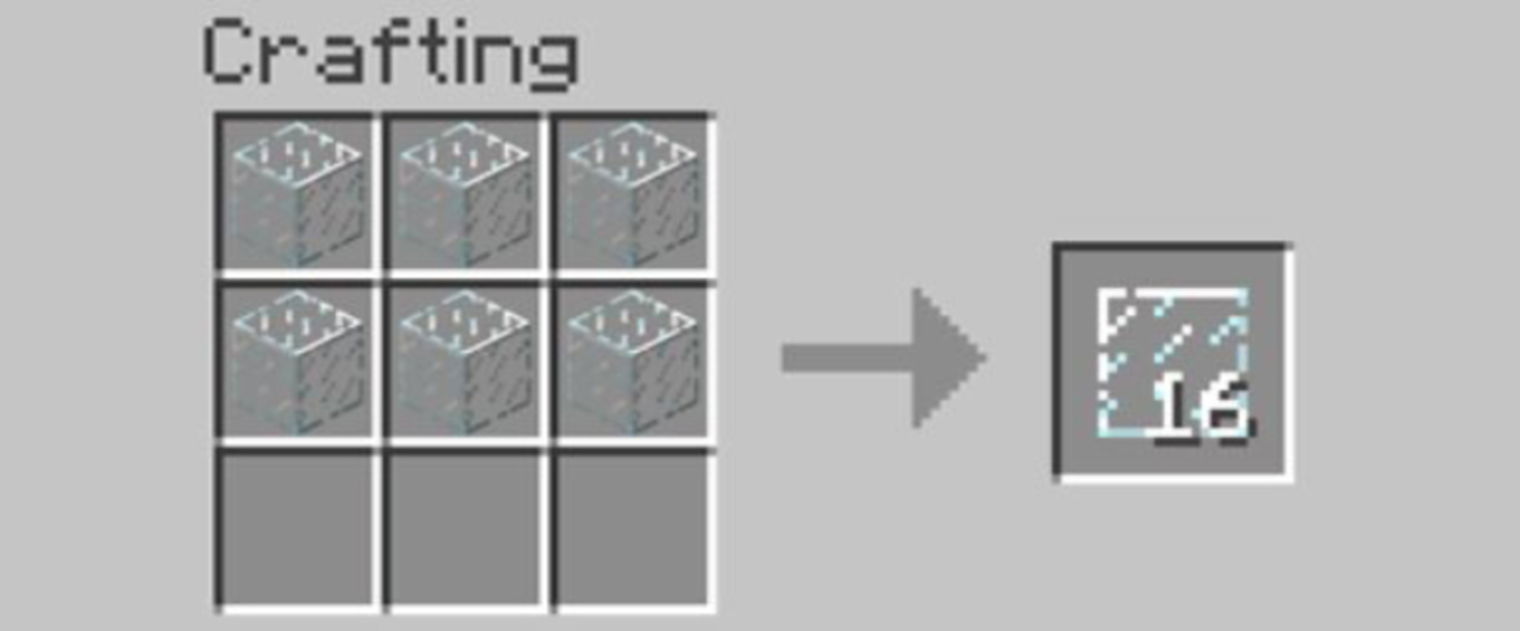 Panel de cristal - Minecraft